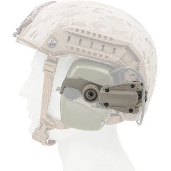 Крепление для наушников Howard Leight Impact Sport на рельсы ARC - NeckFlip Helmet Rail Mount Kit (TAN)