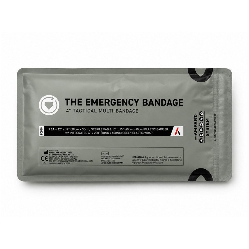 Тактичний компресійний бандаж The Emergency Bandage 4" Tactical Multi-Bandage для великих ран та ампутацій, FCP19
