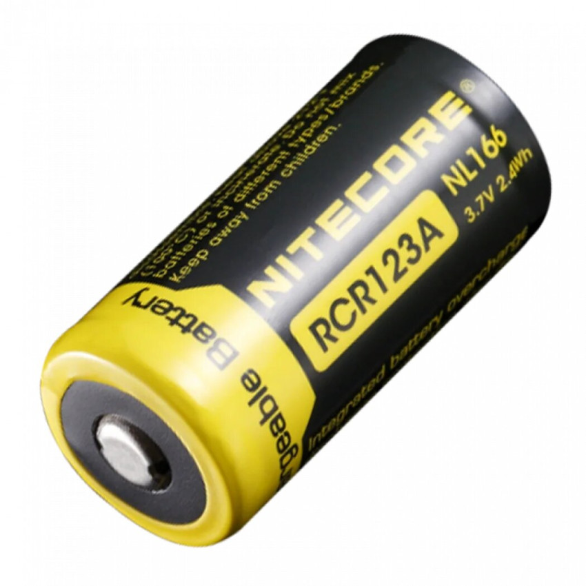 Акумулятор RCR123A (650mAh) Nitecore NL166