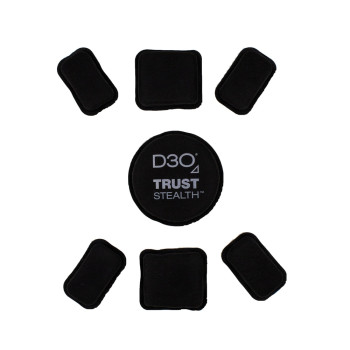 Подушки комфорта D3O TRUST Stealth Helmet Pad System, 7 pad - Black