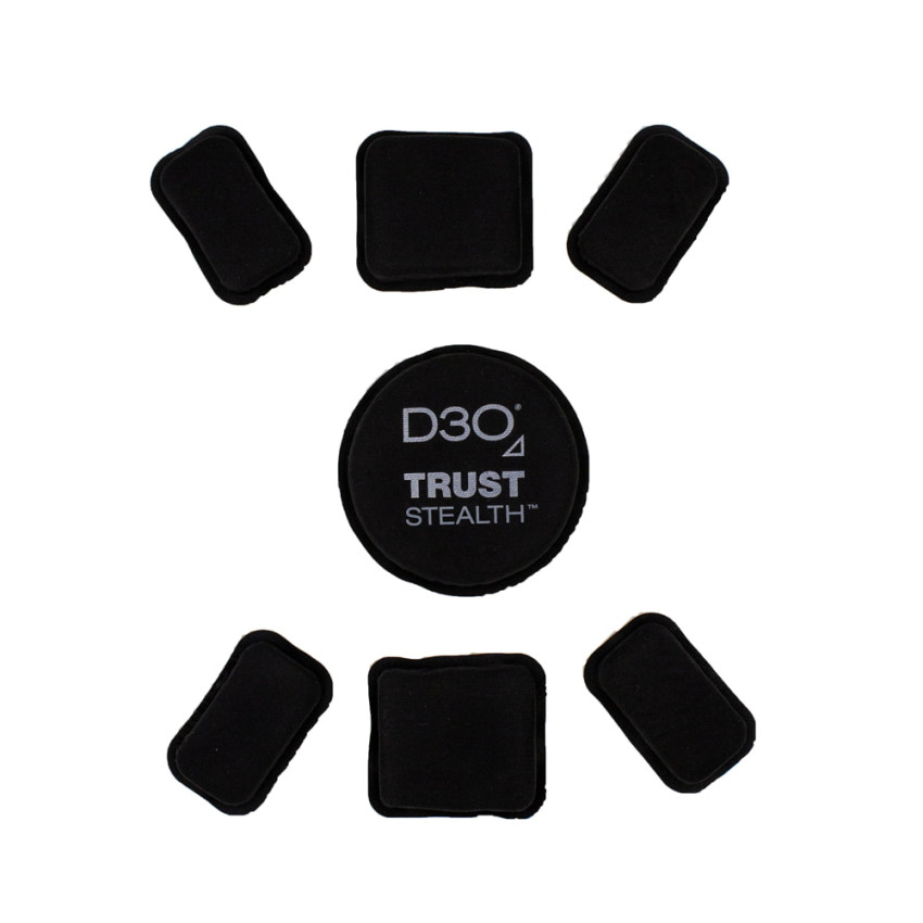 Подушки комфорту D3O TRUST Stealth Helmet Pad System, 7 pad - Black