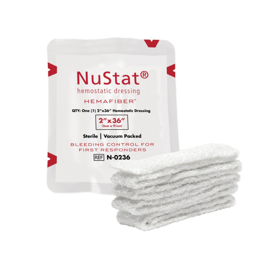Гемостатический бинт NuStat Tactical (5см x 91см) Hemostatic Dressing