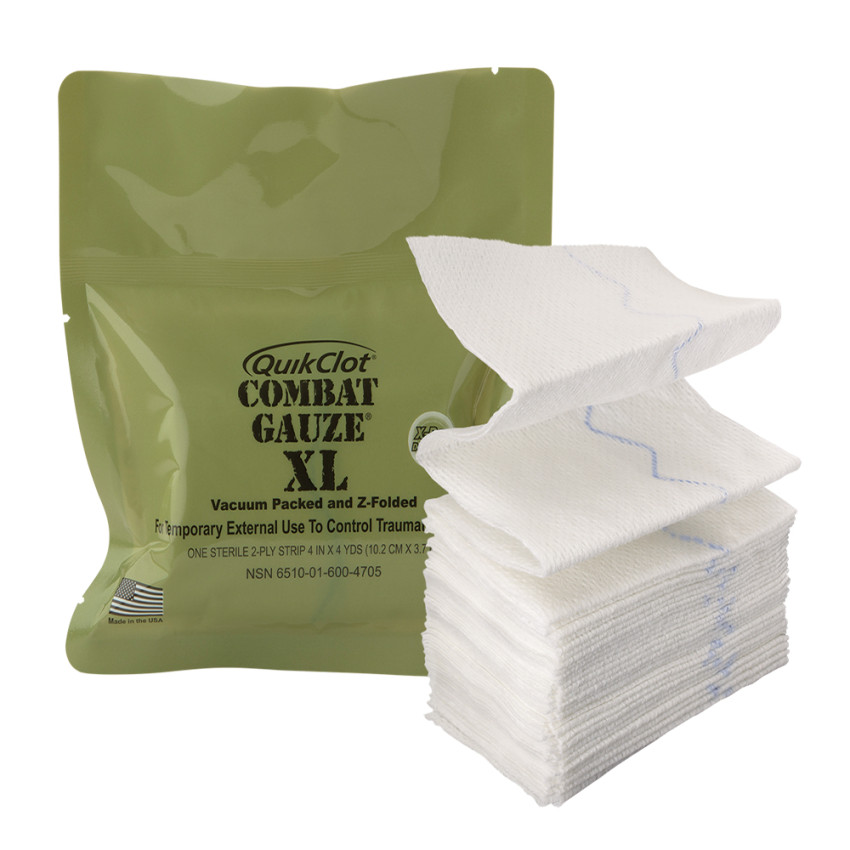 Гемостатичний бинт QuikClot Combat Gauze XL