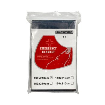 Термоковдра рятувальна Showtime Emergency Blanket, 130X210 см