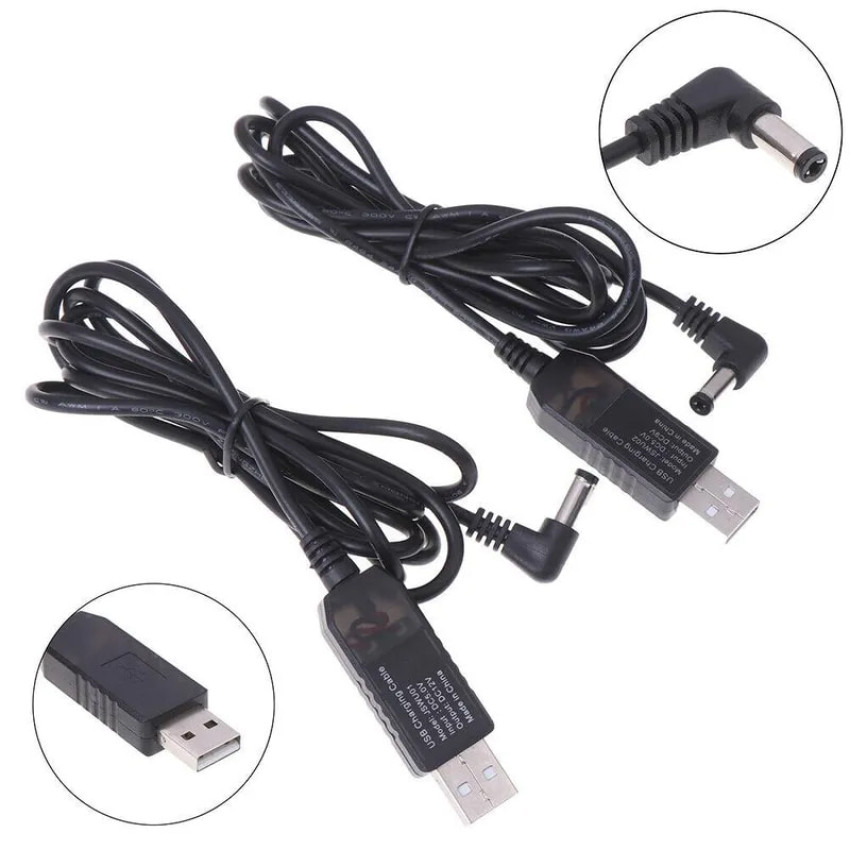 Кабель для роутера від повербанка (Power Bank) з перетворювачем на 12V USB Charging Cable