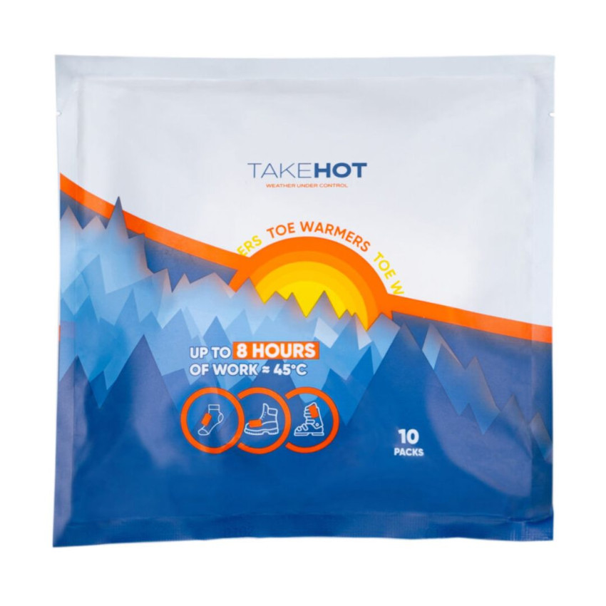 Грелки для ног химические TakeHot For Toe Warmer, 20 шт