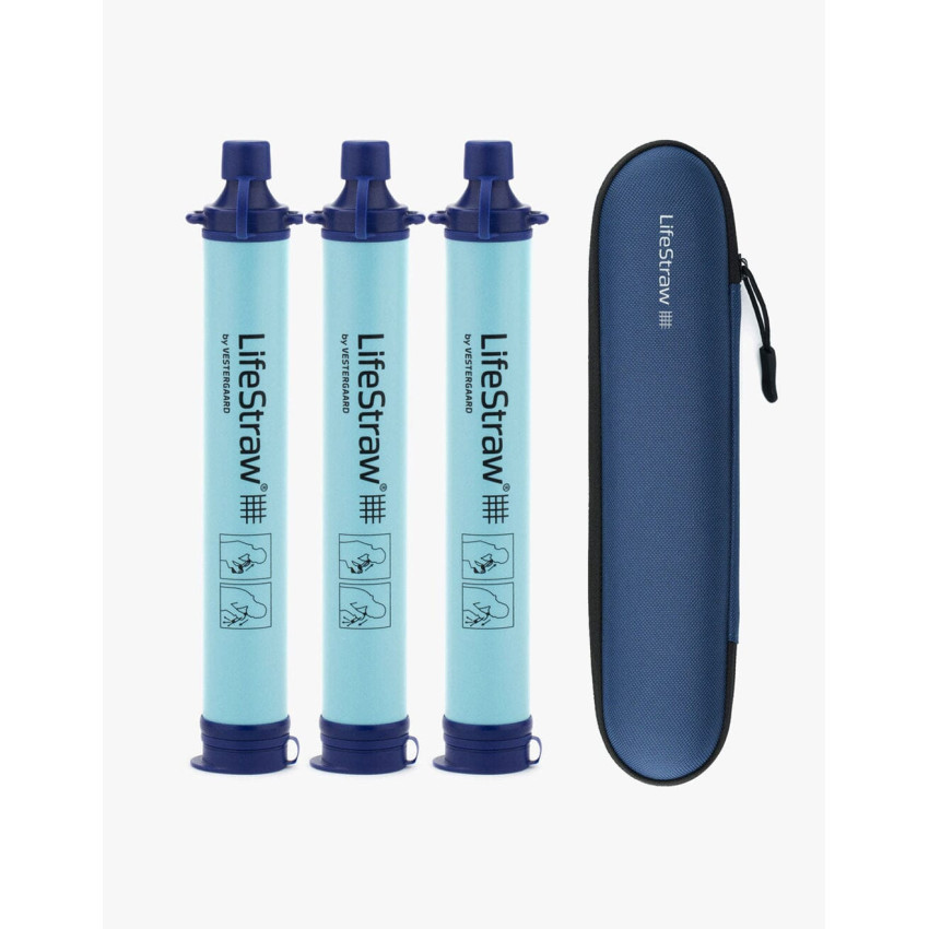 Индивидуальный фильтр для воды LifeStraw bundle 3-PACK (с кейсом в комплекте)