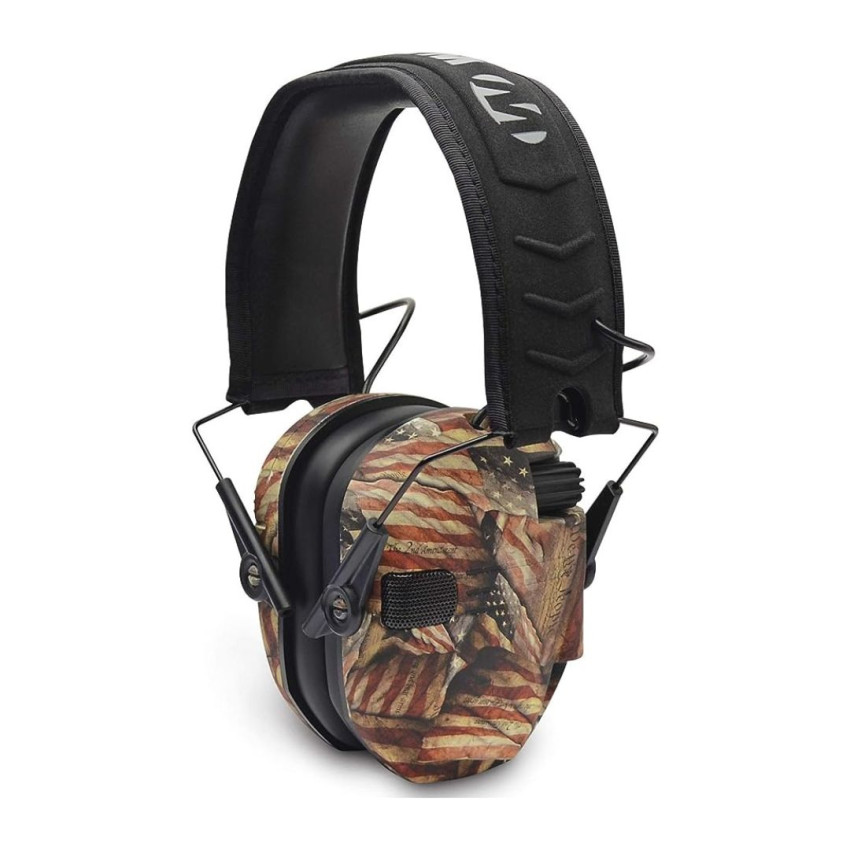 Наушники активные Walker's Razor Slim Electronic Hearing Protection Muffs (American Flag)