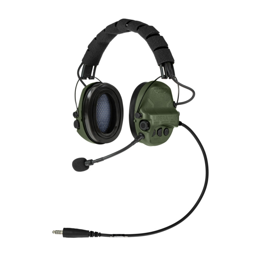 Активные наушники Safariland Liberator IV Advanced Single Comm - OD Green