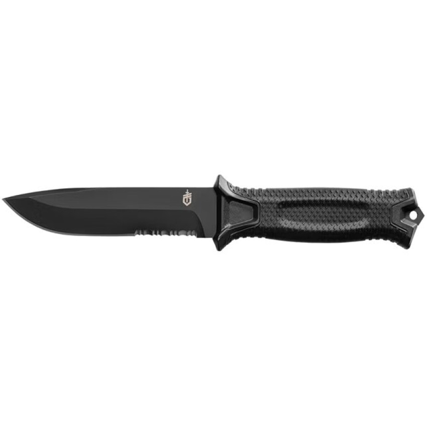 Ніж Gerber Strongarm Fixed Blade Serrated, Black, Plain Edge, 30-001038