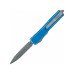 Нож карманный Microtech UTX-70 Double Edge Apocalyptic DFS, серрейтор, distressed blue