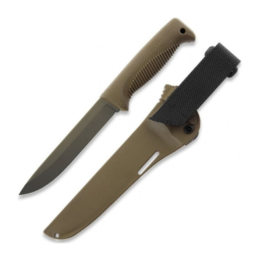 Нож Peltonen M95 Cerakote FDE Coyote, ножны, FJP060
