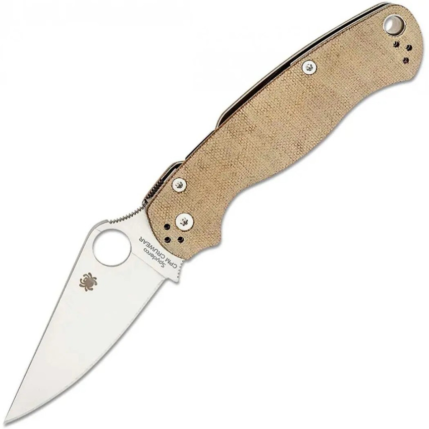Spyderco Para-Military 2 Brown Micarta CPM Cru-Wear