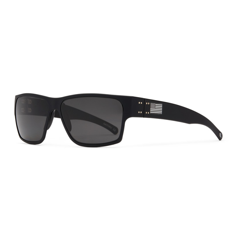 Защитные очки Gatorz DELTA — ANSI Z87+, Black Cerakote, Silver Flag  AM-GDELBLK01P