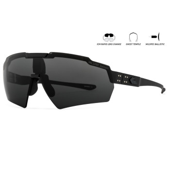 Защитные очки Gatorz Blastshield ANSI Z87.1 Mil-Spec Ballistic, Black Cerakote - GZ-10-401