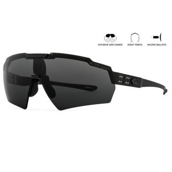 Защитные очки Gatorz Blastshield ANSI Z87.1 Mil-Spec Ballistic, Black Cerakote - GZ-10-401