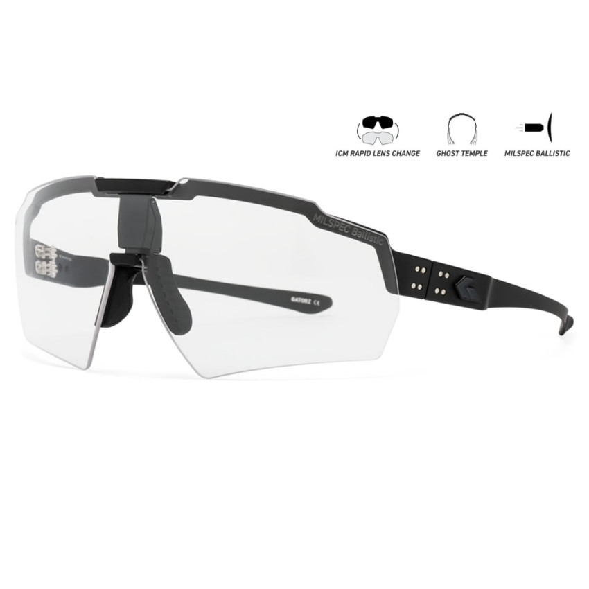 Защитные очки Gatorz Blastshield ANSI Z87.1 Mil-Spec Ballistic, Black Cerakote - GZ-10-402
