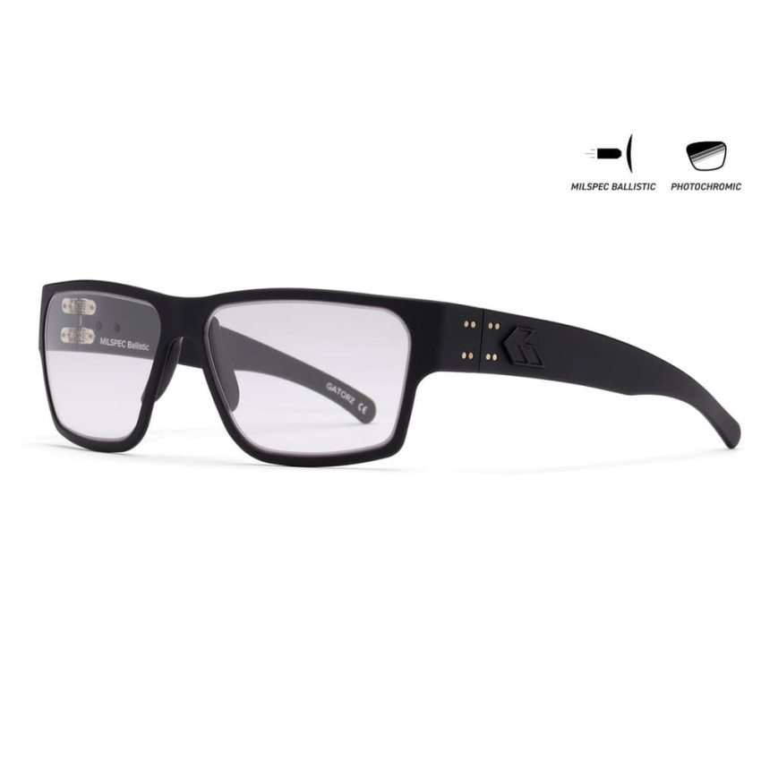 Защитные очки Gatorz Delta Photochromic ANSI Z87.1 Mil-Spec Ballistic, Black Cerakote - GZ-04-005