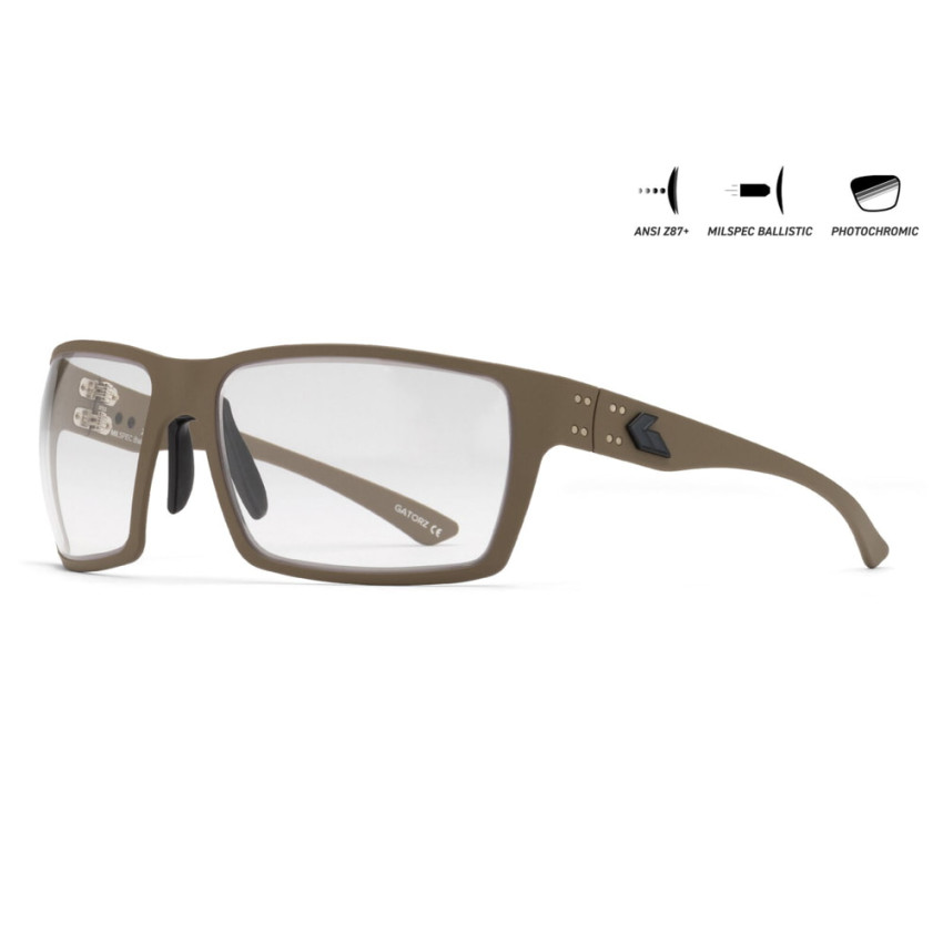 Защитные очки Gatorz Marauder Photochromic ANSI Z87.1 Mil-Spec Ballistic, Tan Cerakote - GZ-12-305