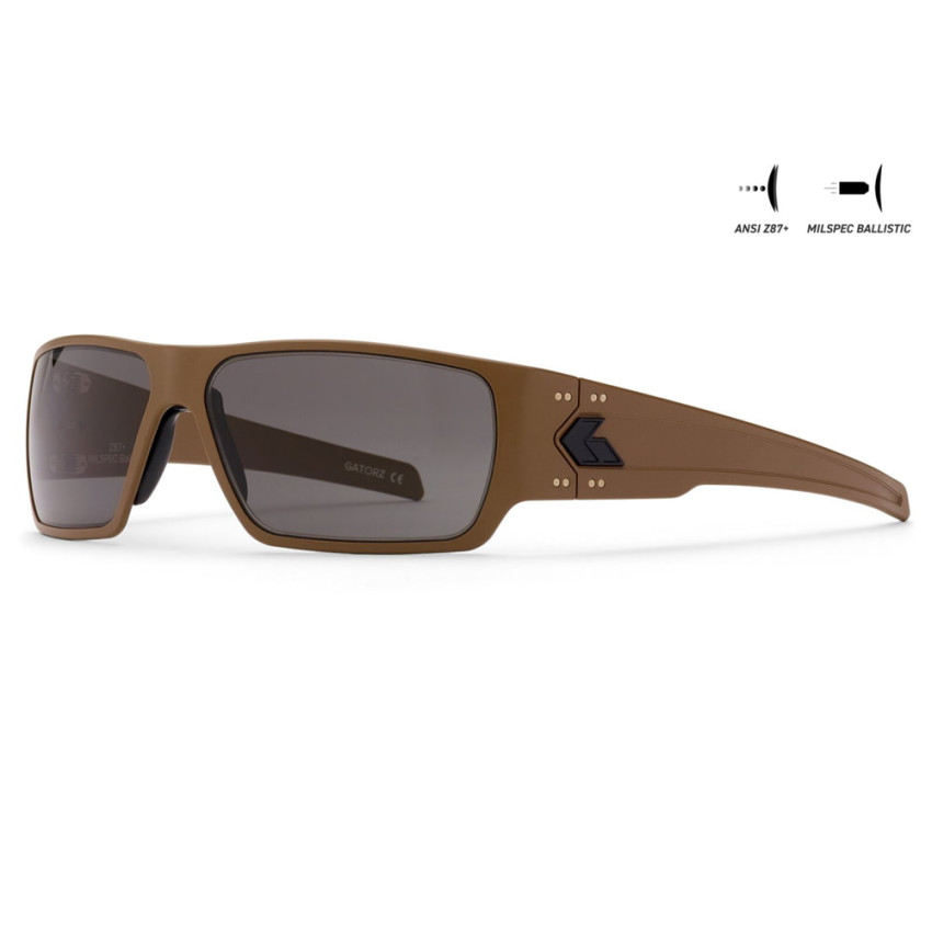 Защитные очки Gatorz Specter, ANSI Z87.1 Mil-Spec Ballistic, Tan Cerakote - GZ-08-302