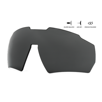 Сменная линза Gatorz для Blastshield, Ballistic Polarized ANSI Z87+/MILSPEC Ballistic Smoke Polar w/Anti-Fog - GZ-10-949