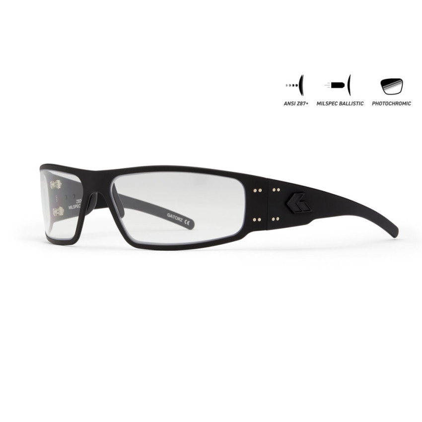 Защитные очки Gatorz Magnum Photochromic ANSI Z87.1 Mil-Spec Ballistic, Black Cerakote - GZ-01-005
