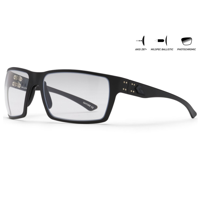 Защитные очки Gatorz Marauder Photochromic ANSI Z87.1 Mil-Spec Ballistic, Black Cerakote - GZ-12-404
