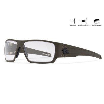 Защитные очки Gatorz Specter, Photochromic, ANSI Z87.1 Mil-Spec Ballistic, OD Green Cerakote - GZ-08-205