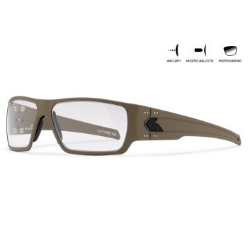 Защитные очки Gatorz Specter, Photochromic, ANSI Z87.1 Mil-Spec Ballistic, Tan Cerakote - GZ-08-305