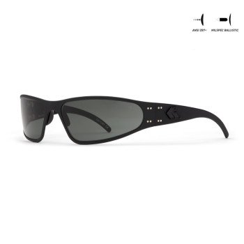 Защитные очки Gatorz Wraptor ANSI Z87.1 Mil-Spec Ballistic, Black Cerakote - GZ-02-002