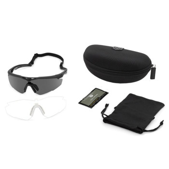 Баллистические очки Revision Stingerhawk U.S. Military Kit — Clear / Smoke Lens, Black