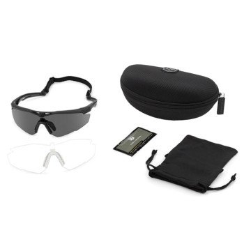 Баллистические очки Revision Stingerhawk U.S. Military Kit — Clear / Smoke Lens, Black