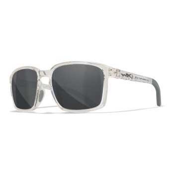 Захисні окуляри Wiley X ALFA — Gloss Clear Crystal Frame, Grey Lenses, ANSI Z87.1+