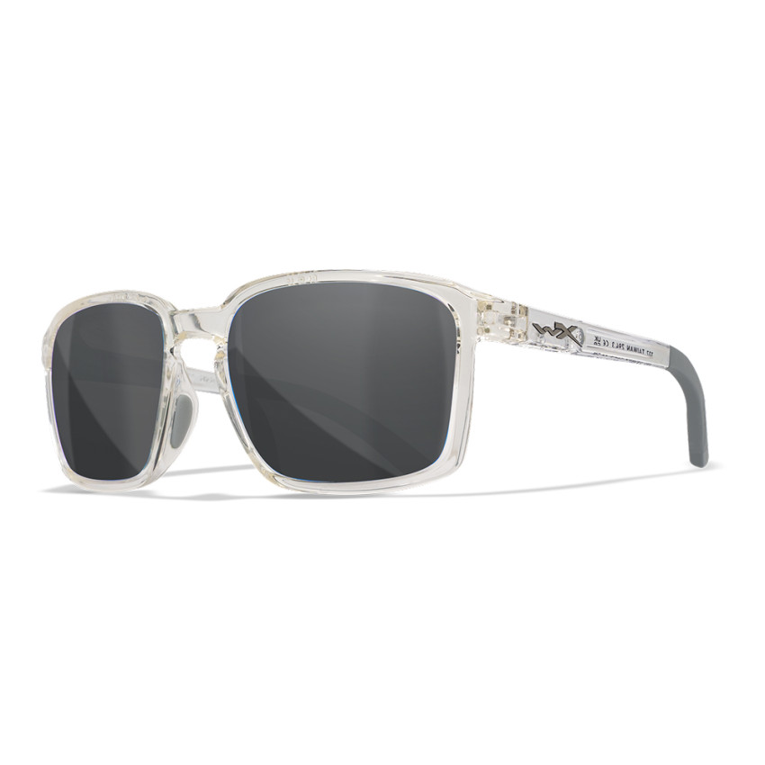 Защитные очки Wiley X ALFA — Gloss Clear Crystal Frame, Grey Lenses, ANSI Z87.1+