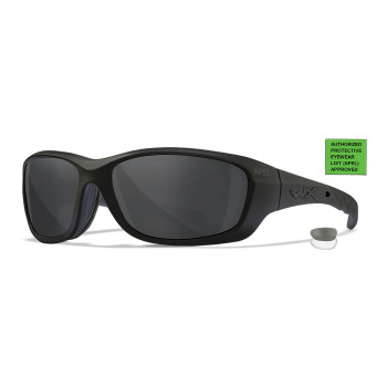 Баллистические очки Wiley X Gravity APEL — Matte Black, Smoke Grey / Clear Lens, CHS201