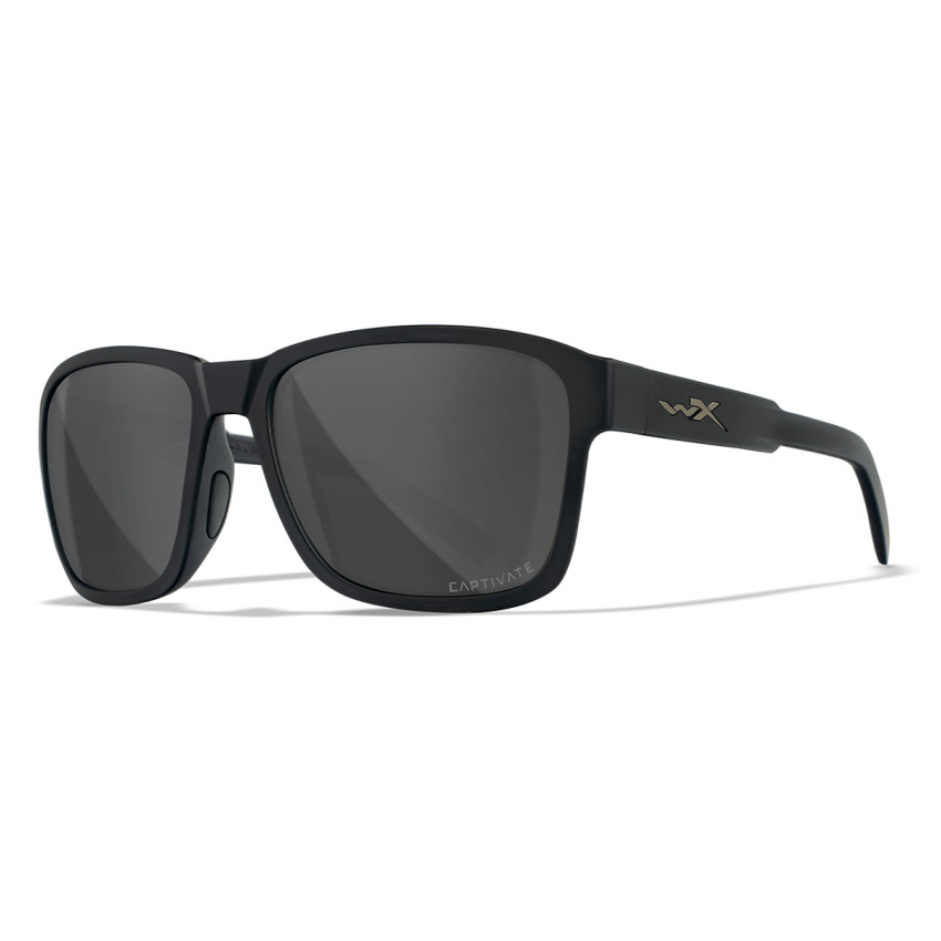 Окуляри тактичні балістичні Wiley X WX Trek Matte Black Frame/Captivate Polarization Gray Lens, AC6TRK18