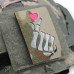 Патч Finger Heart Bones - Multicam