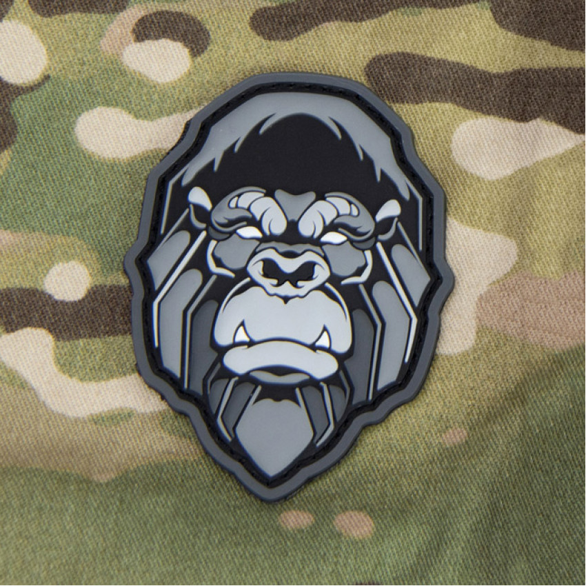 Патч Mil-Spec Monkey Gorilla Head Morale Patch, ПВХ (Urban)