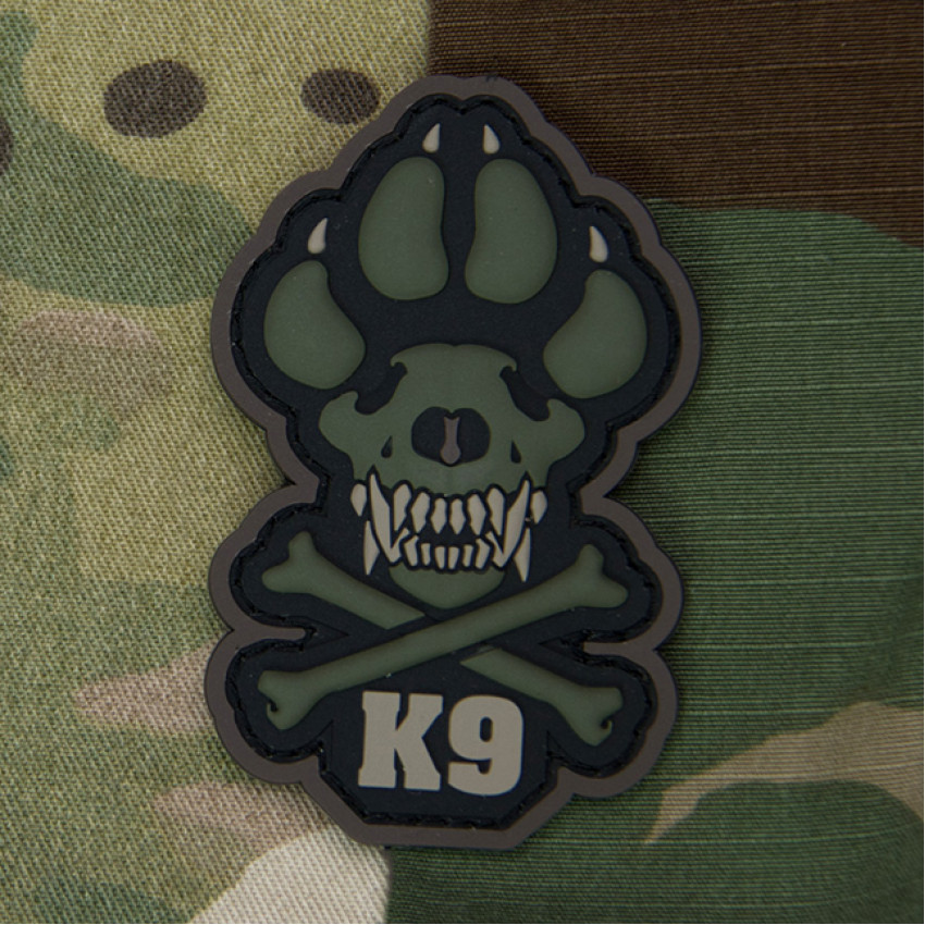 Патч Mil-Spec Monkey K9 3in Morale Patch, ПВХ (Forest)