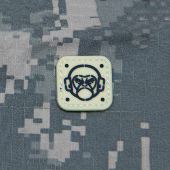 Патч Mil-Spec Monkey Monkey Stencil 1inch Morale Patch, ПВХ (Glow)