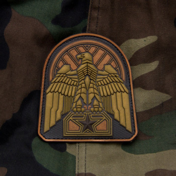 Патч Mil-Spec Monkey Industrial Eagle Morale Patch, ПВХ (Bronze)