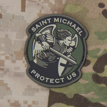 Патч Mil-Spec Monkey Saint Michael Modern PVC Morale Patch, ПВХ (Multicam)