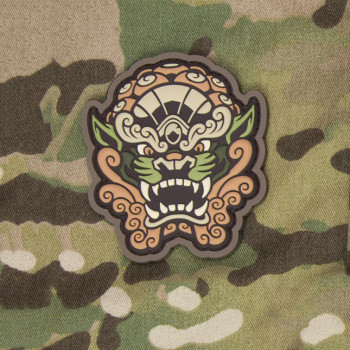 Патч Mil-Spec Monkey Foo Dog Head2 Morale Patch, ПВХ (Arid)