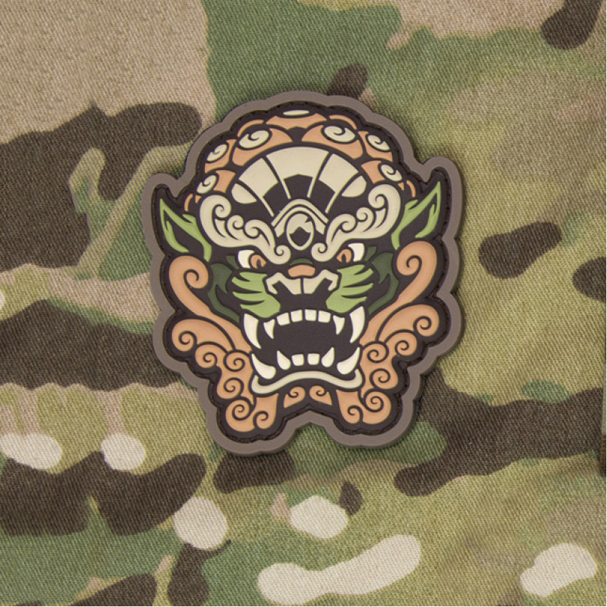 Патч Mil-Spec Monkey Foo Dog Head2 Morale Patch, ПВХ (Arid)