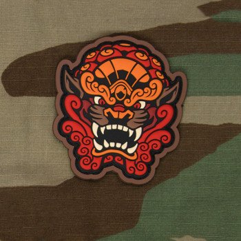 Патч Mil-Spec Monkey Foo Dog Head2 Morale Patch, ПВХ (Red)