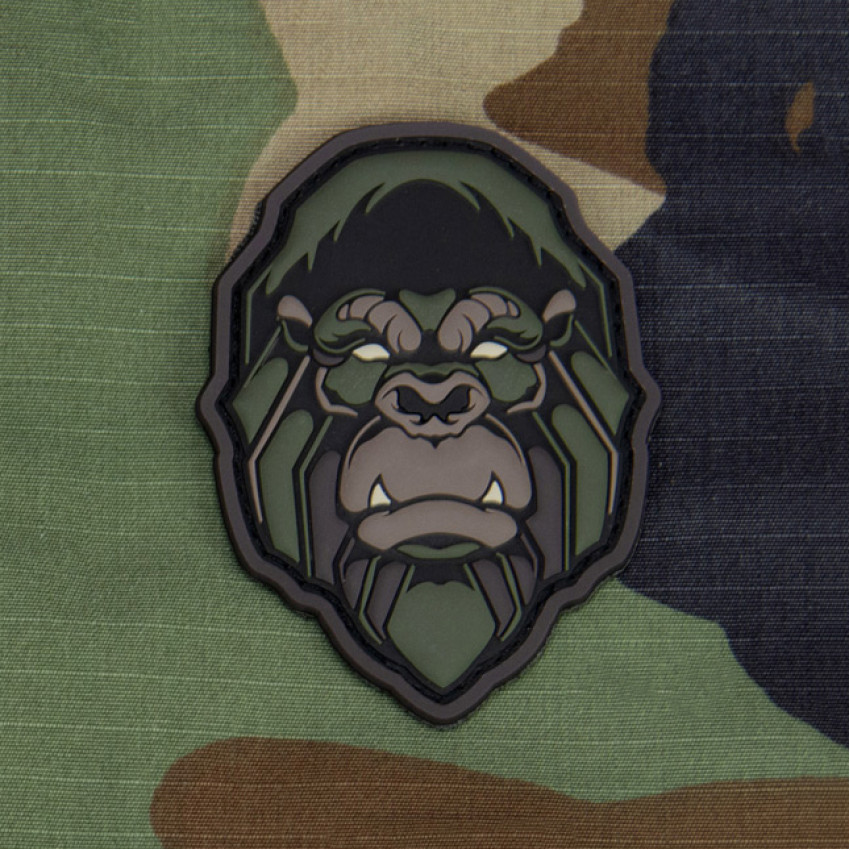 Патч Mil-Spec Monkey Gorilla Head Morale Patch, ПВХ (Forest)