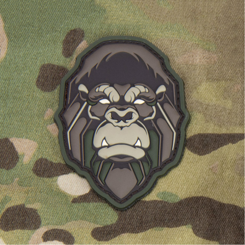Патч Mil-Spec Monkey Gorilla Head Morale Patch, ПВХ (Multicam)