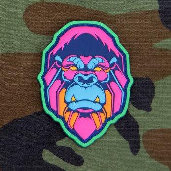 Патч Mil-Spec Monkey Gorilla Head Morale Patch, ПВХ (Neon1)