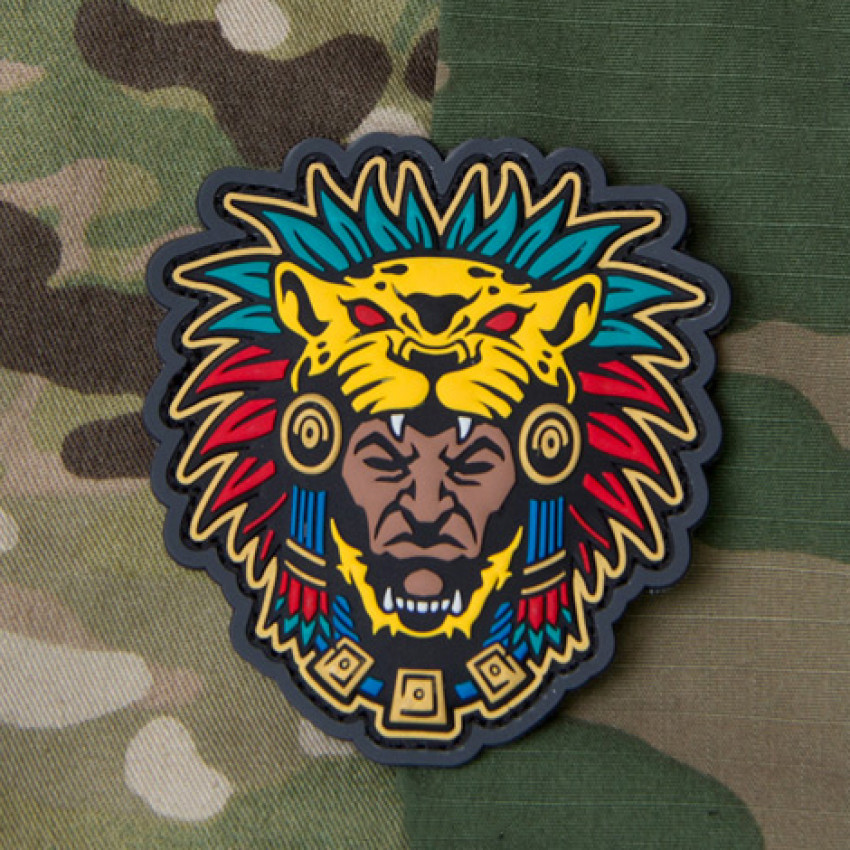 Патч Mil-Spec Monkey Aztec Warrior Head 1 Morale Patch, ПВХ (FullColor)