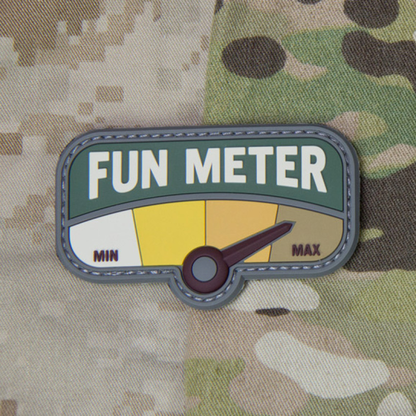 Патч Mil-Spec Monkey Fun Meter 3in PVC Morale Patch, ПВХ (Multicam)